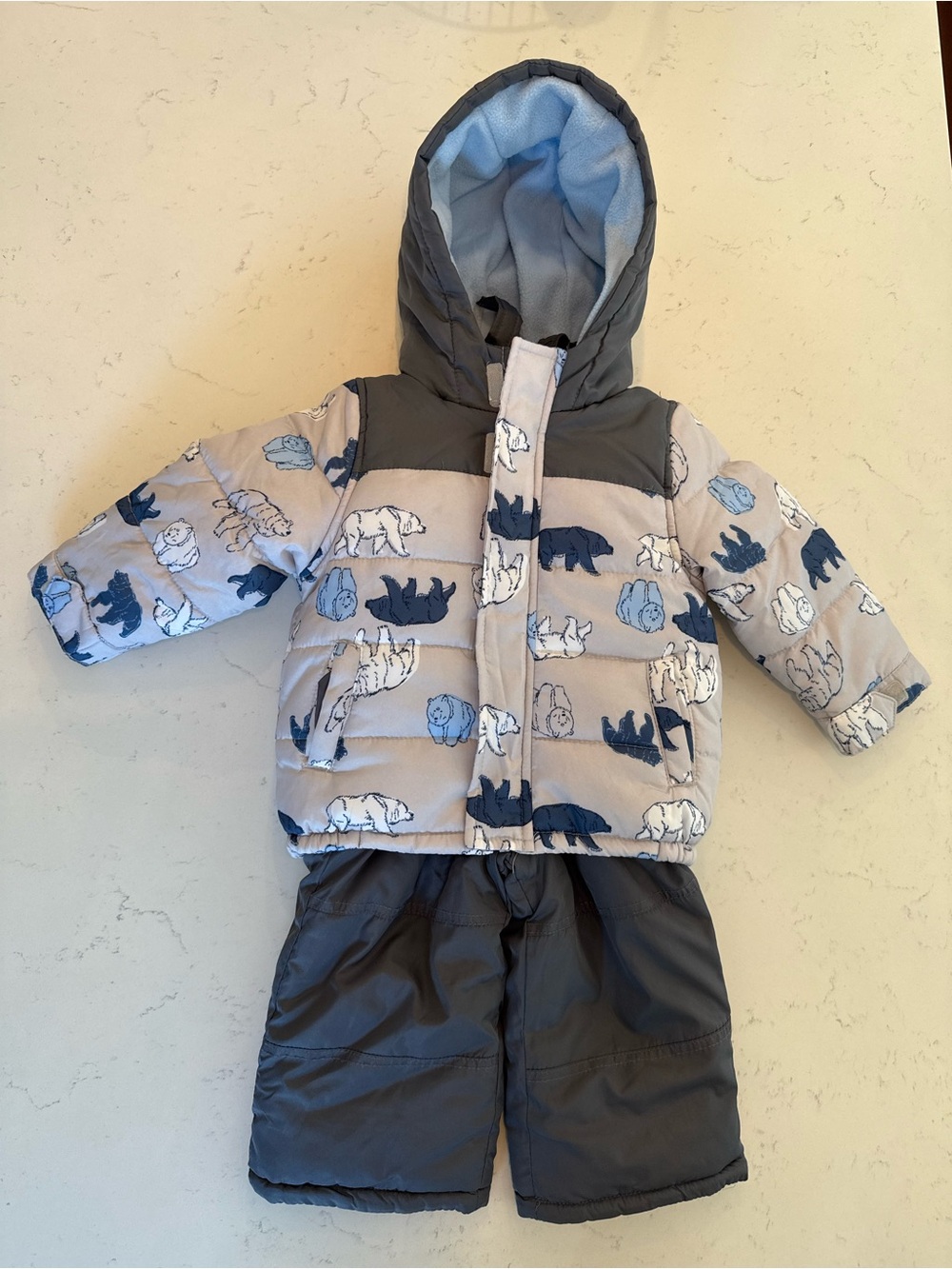 Carter's Kids winter Ski/snow boarding Set with Bear Print